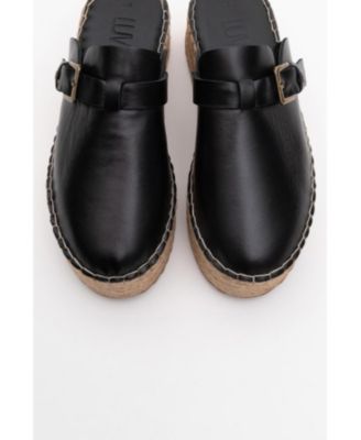 Novas Leather Platform Espadrille Mule (Women)