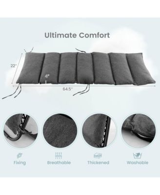 Zero Gravity Chair Folding Recliner Lounge Chair w/ Cushion Cup Holder