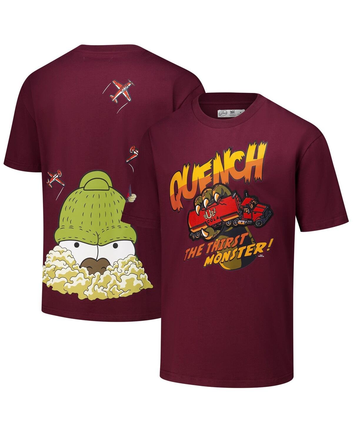 Men's Wine The Simpsons Quench T-Shirt - Wine