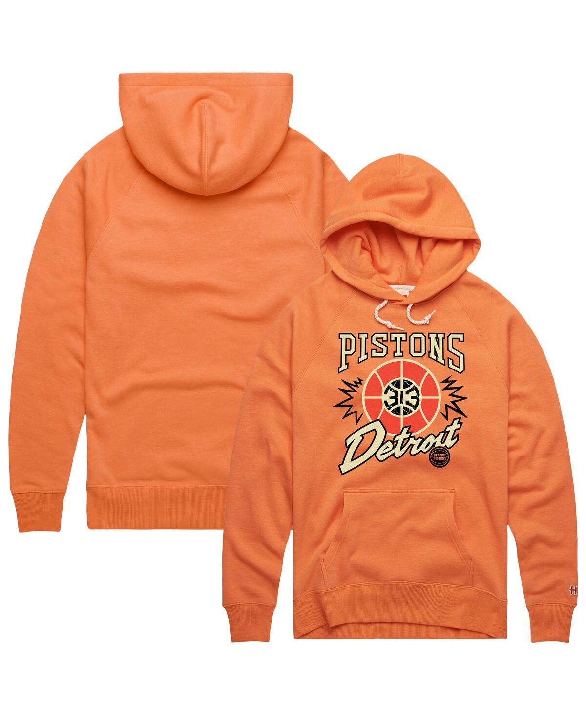 Men's and Women's Orange Detroit Pistons Hometown Edition Tri-Blend Raglan Pullover Hoodie - Orange