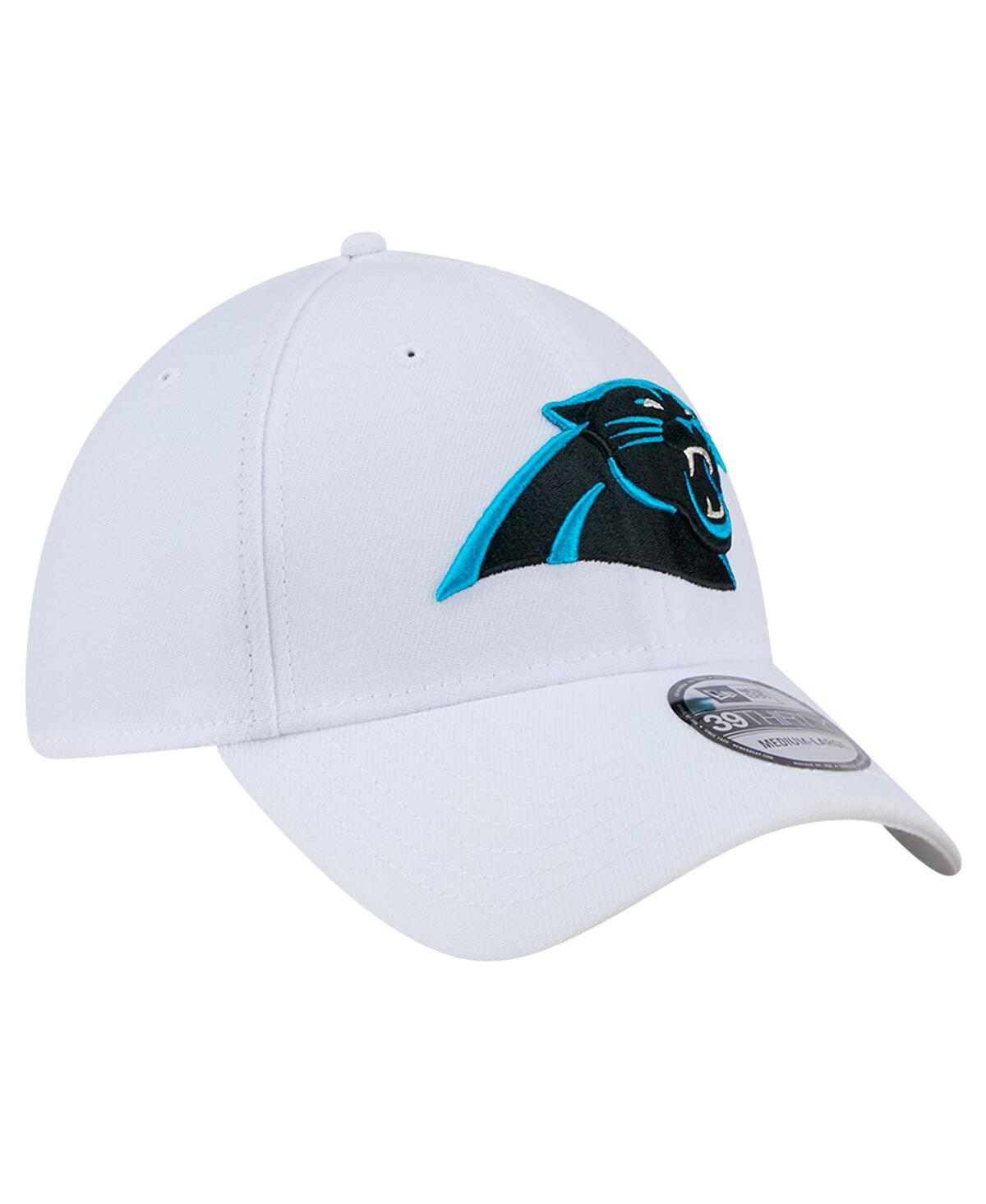 New Era Men's White Carolina Panthers Main 39thirty Flex Hat