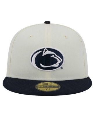Men's Cream Penn State Nittany Lions Chrome 59FIFTY Fitted Hat