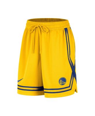 Women's Gold Golden State Warriors Courtside Fly Crossover Performance Shorts