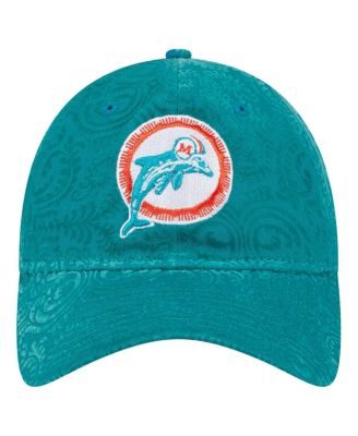 Women's Aqua Miami Dolphins Throwback Flair 9TWENTY Adjustable Hat