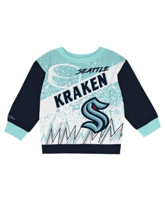 Toddler Seattle Kraken Two-Piece Oversized Block Buster Fleece Sweatshirt Pants Set