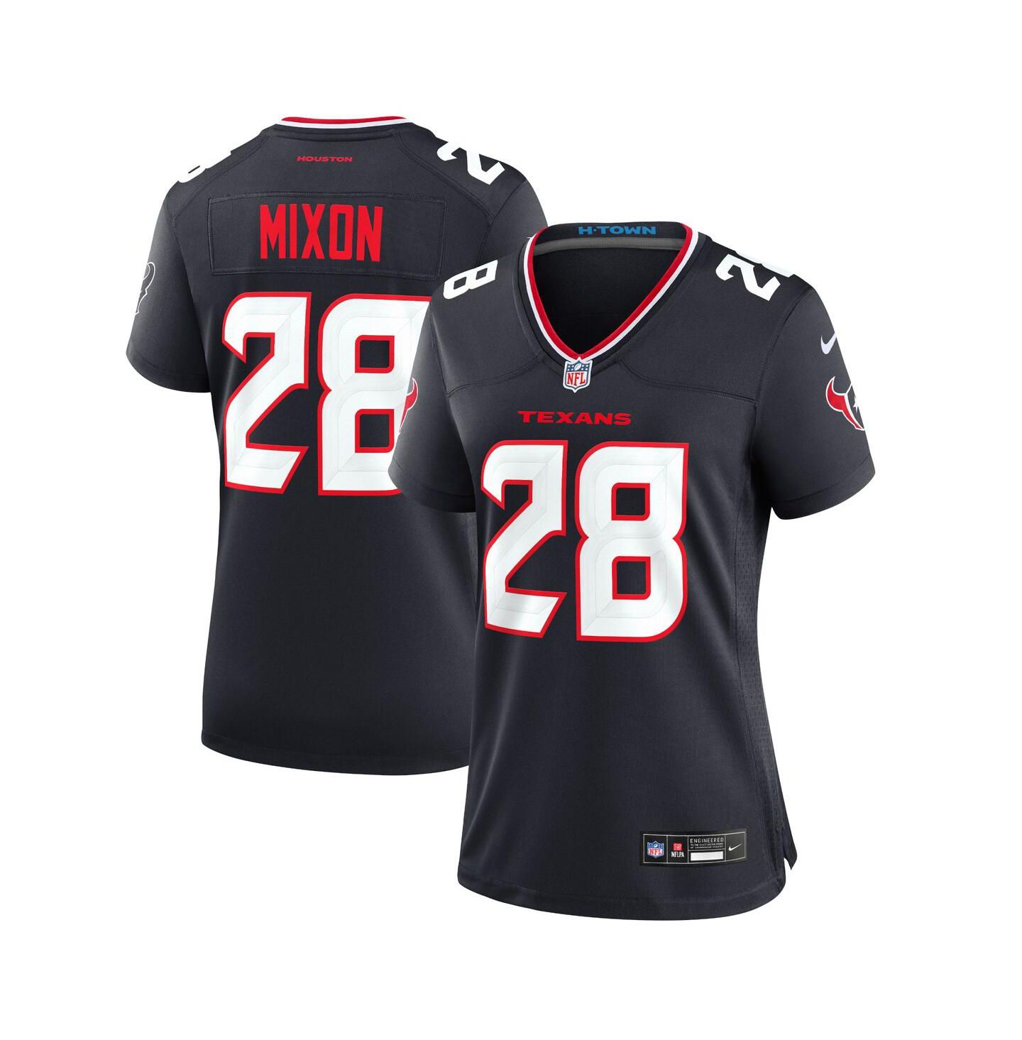 Женский топ Nike Joe Mixon Navy Houston Texans Game Jersey — фото 1