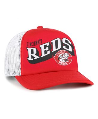 Women's Red Cincinnati Reds Meander Foam Trucker Snapback Hat
