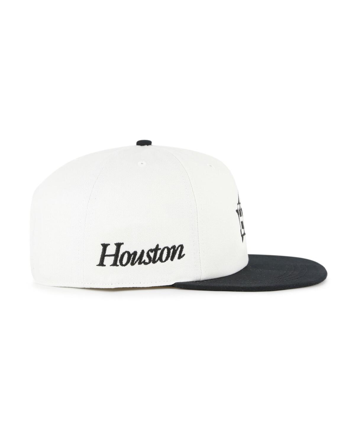 47 Brand Women's White/black Houston Astros Foundation Captain Snapback Hat