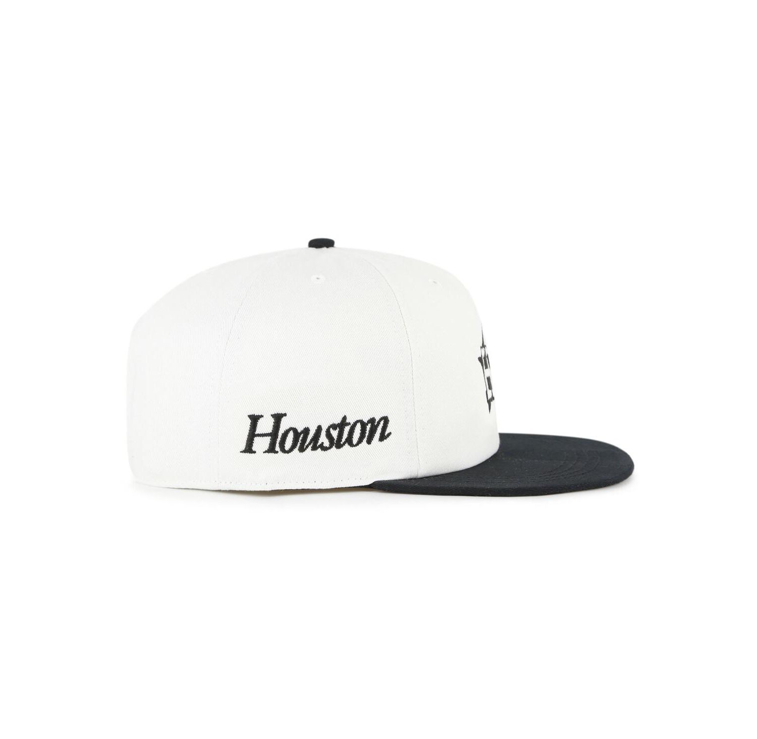 Women's White/Black Houston Astros Foundation Captain Snapback Hat