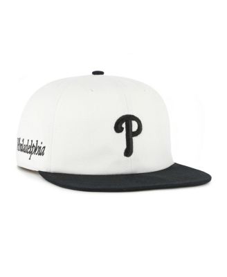 Women's White/Black Philadelphia Phillies Foundation Captain Snapback Hat
