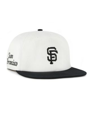'47 Brand - Men's  White/Black San Francisco Giants Foundation Captain Snapback Hat