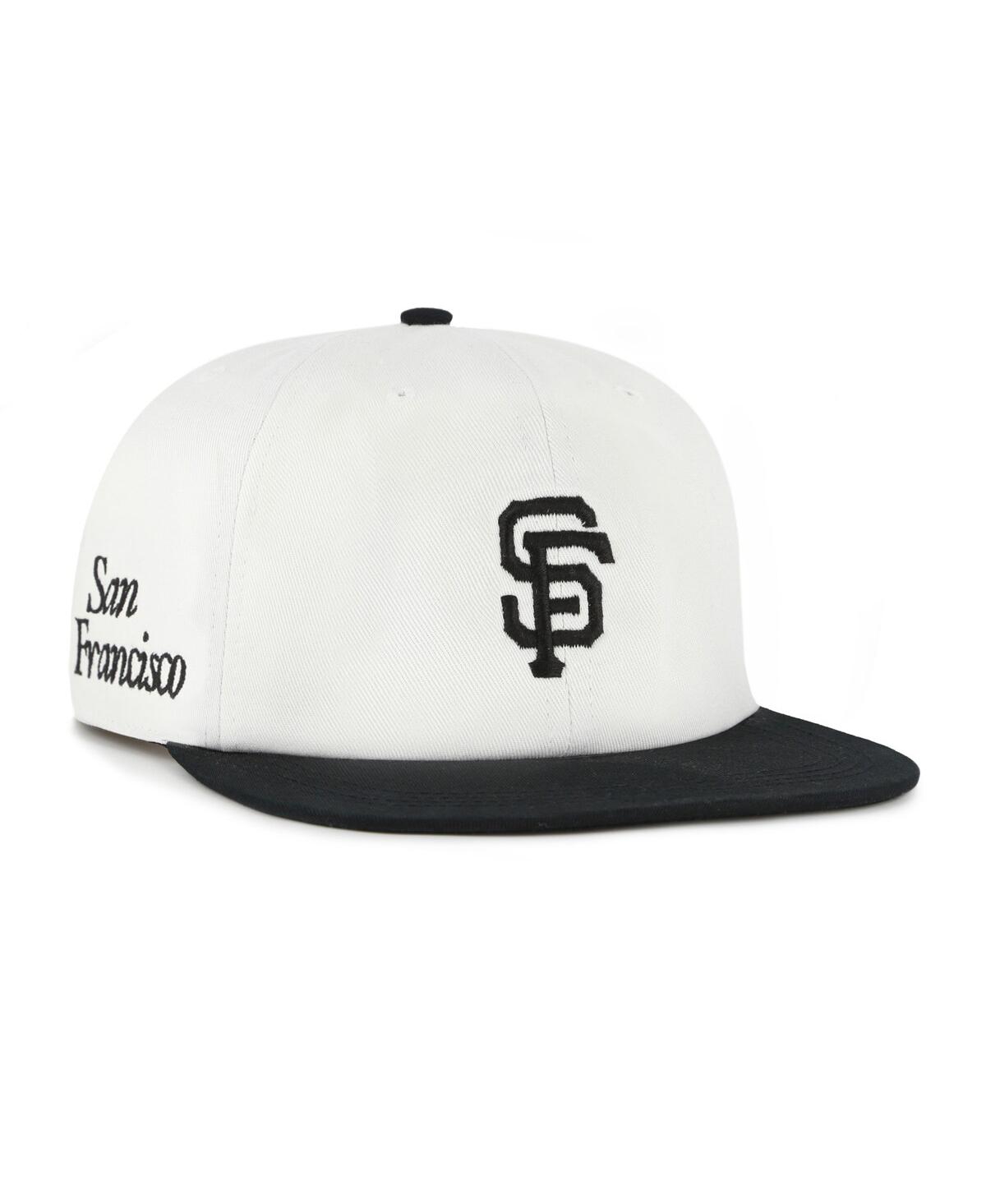 47 Brand Women's White/black San Francisco Giants Foundation Captain Snapback Hat