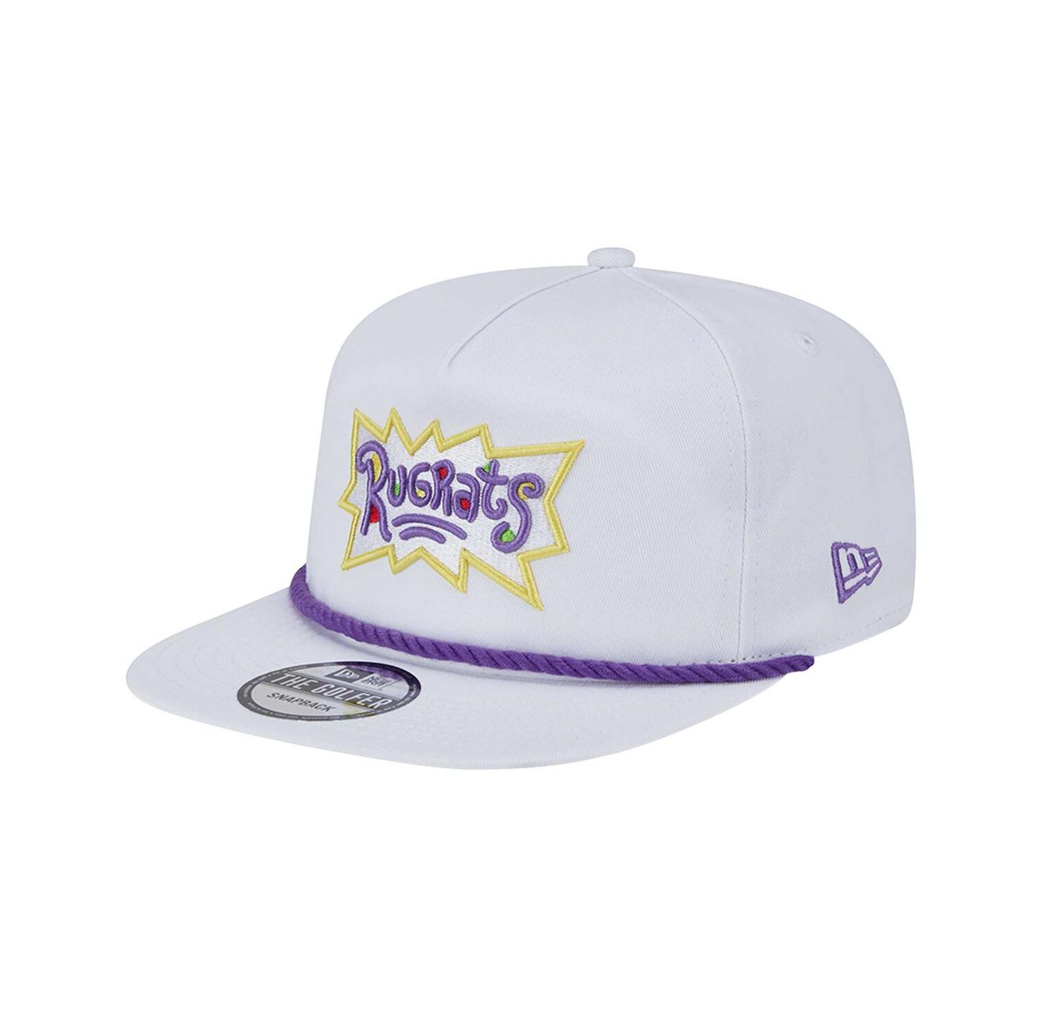 Men's White Rugrats Golfer Snapback Hat