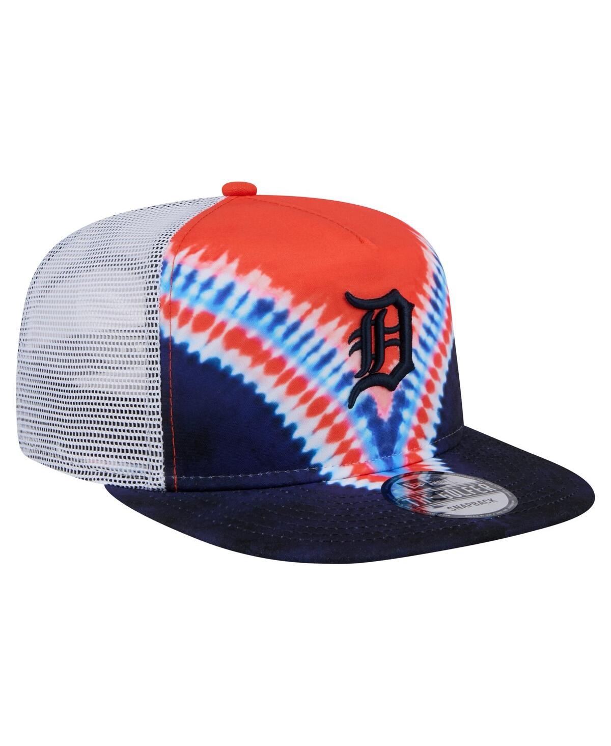 New Era Men's Detroit Tigers Tie-dye Golfer Trucker Adjustable Hat