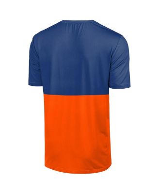 Men's Royal/Orange New York Mets Big Logo Mascot T-Shirt