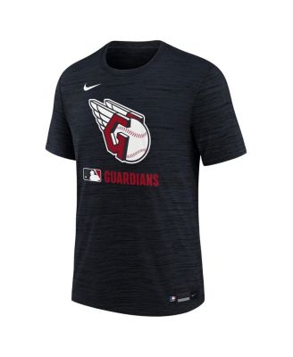 Big Boys and Girls Navy Cleveland Guardians Authentic Collection Velocity Performance T-Shirt