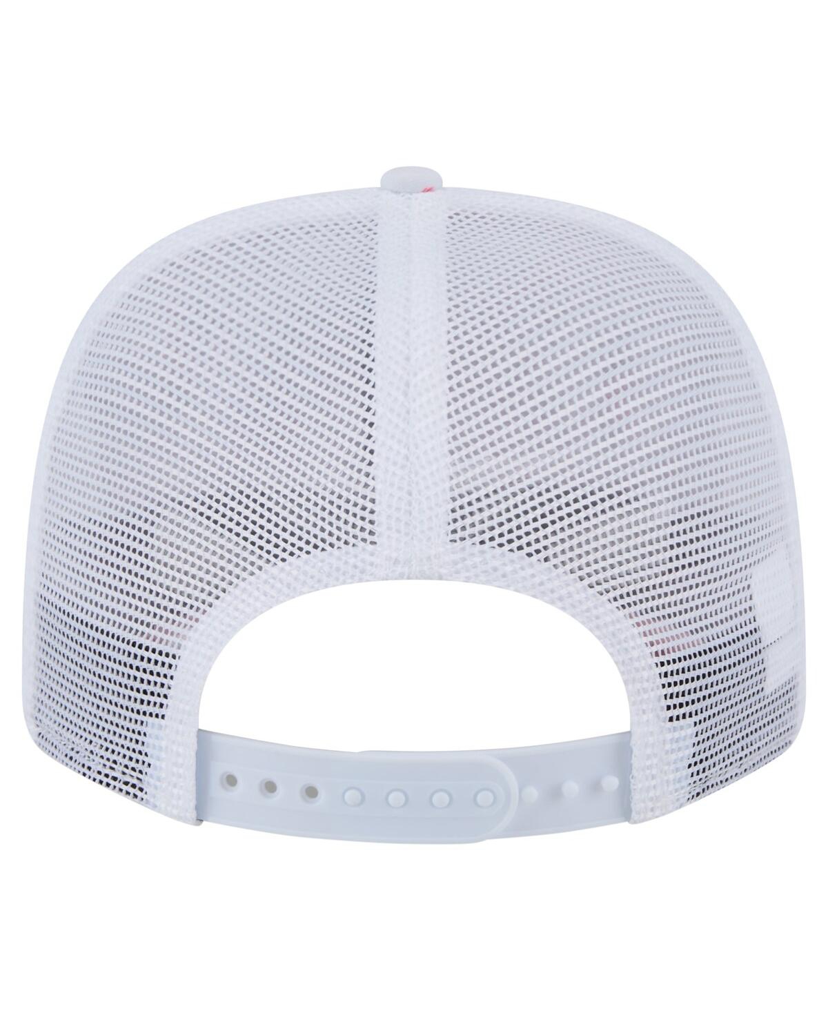 New Era Men's White Los Angeles Chargers Adventure Flamingo Pattern 9seventy Stretch Snap Hat