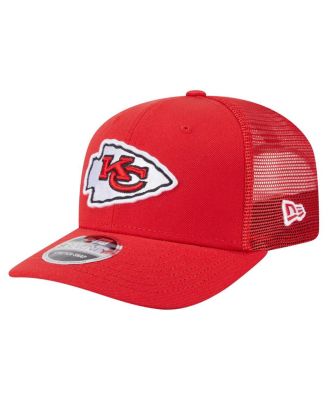 New Era - Men's Red Kansas City Chiefs Main Trucker 9SEVENTY Stretch snap Hat