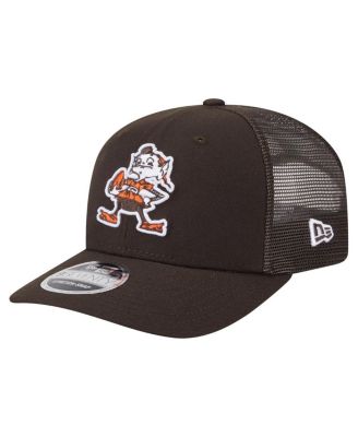 New Era - Men's Brown Cleveland Browns Main Trucker 9SEVENTY Stretch snap Hat