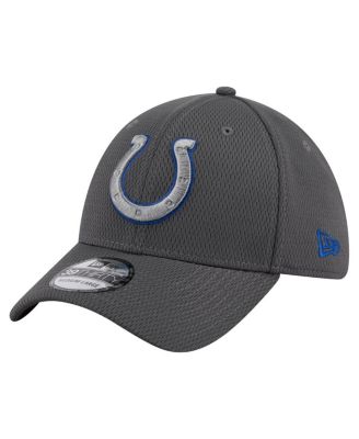 New Era - Men's Graphite Indianapolis Colts Main 39THIRTY Flex Hat