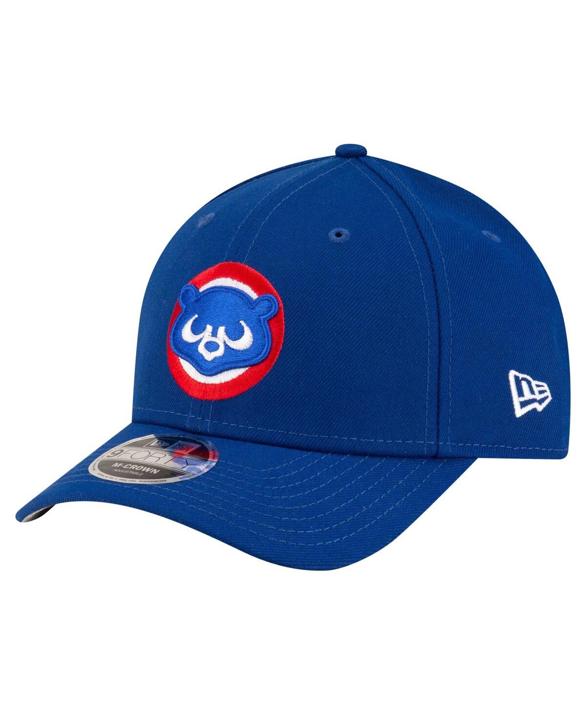 New Era Men's Royal Chicago Cubs Player Replica 9forty Adjustable Hat