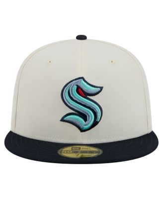 Men's White Seattle Kraken Chrome Two-Toned 59FIFTY Fitted Hat
