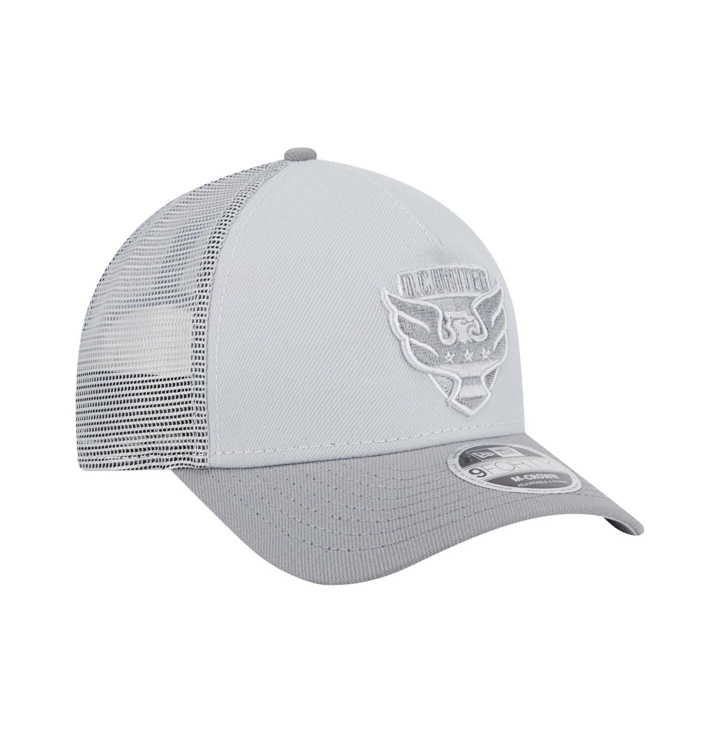 Мужские головные уборы New Era Gray D.C. United Color Pack 9FORTY A-Frame Adjustable Trucker Hat — фото 3