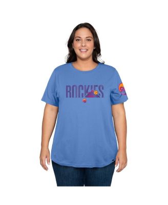 Women's Blue Colorado Rockies 2025 City Connect Plus Size T-Shirt