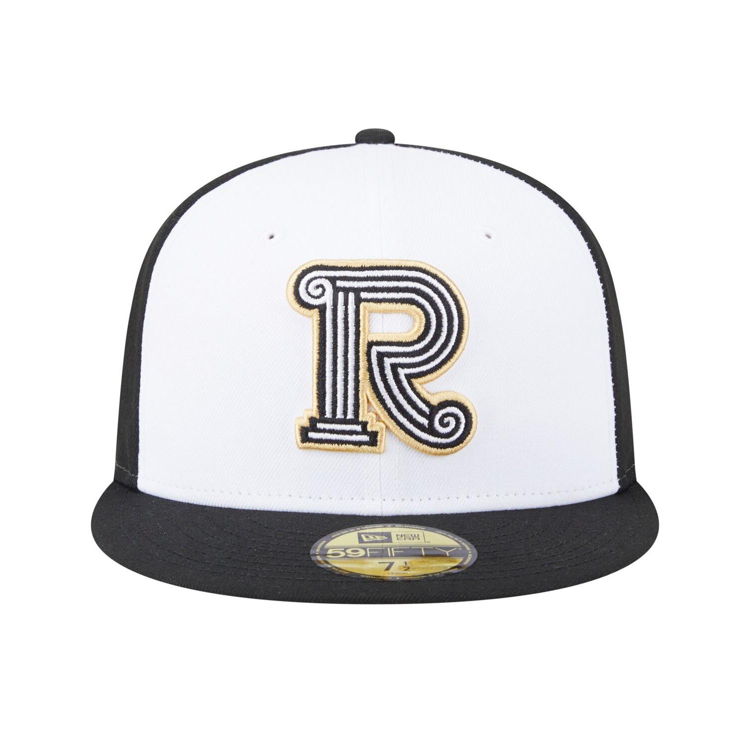 Men's White/Black Rome Emperors Authentic Collection 59FIFTY Fitted Hat