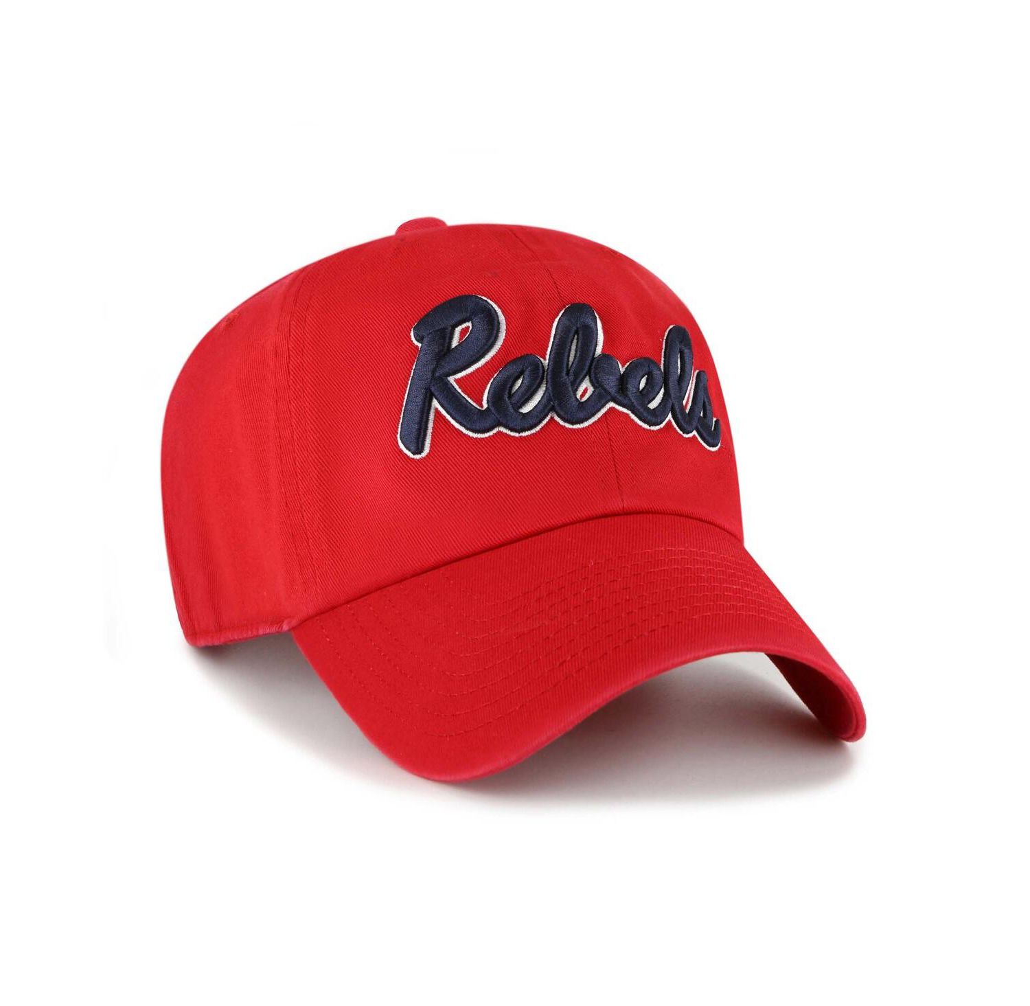 Men's Red Ole Miss Rebels Clean Up Adjustable Hat