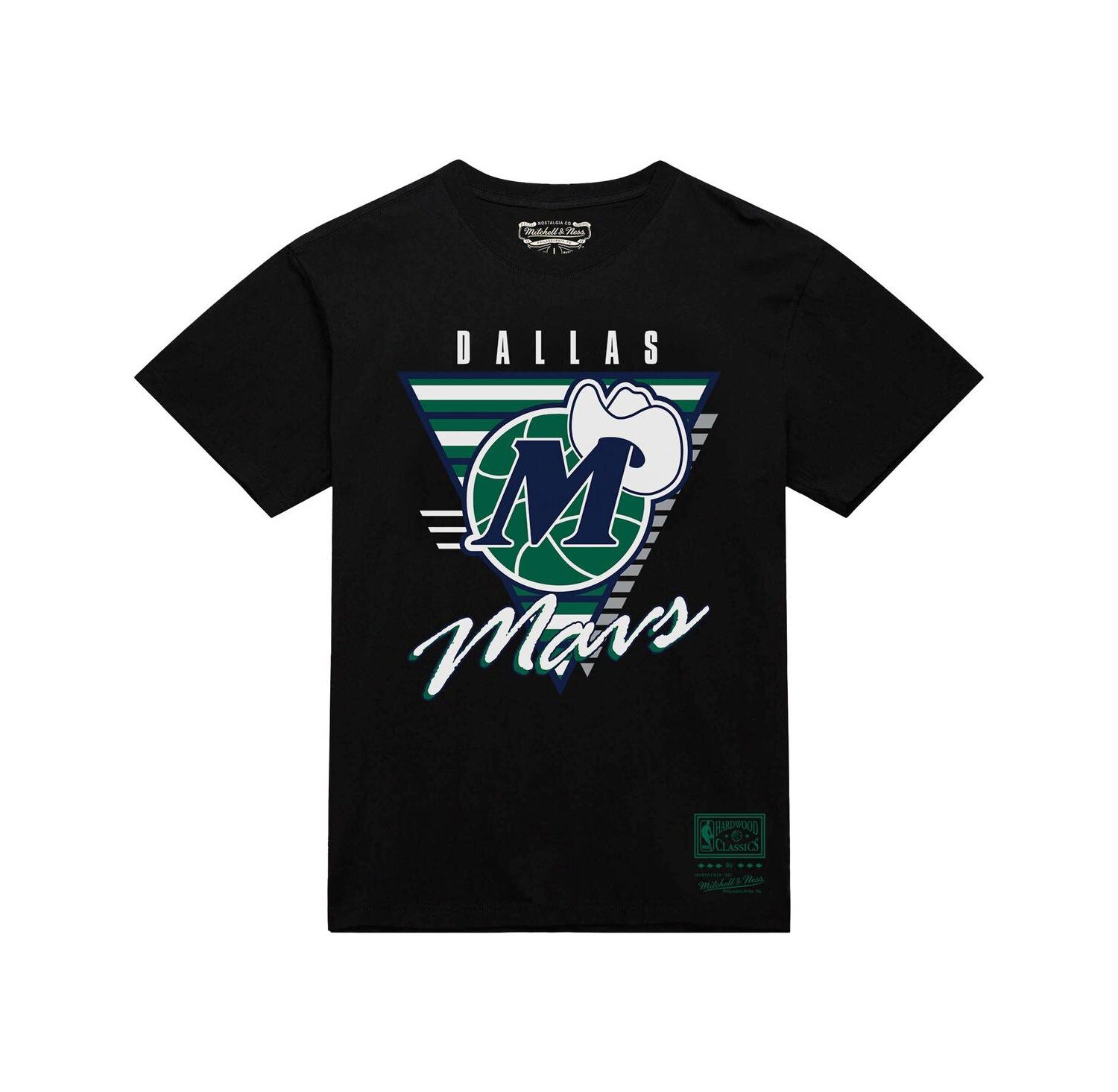 Men's Black Dallas Mavericks Worldwide Collection Tri-Logo T-Shirt