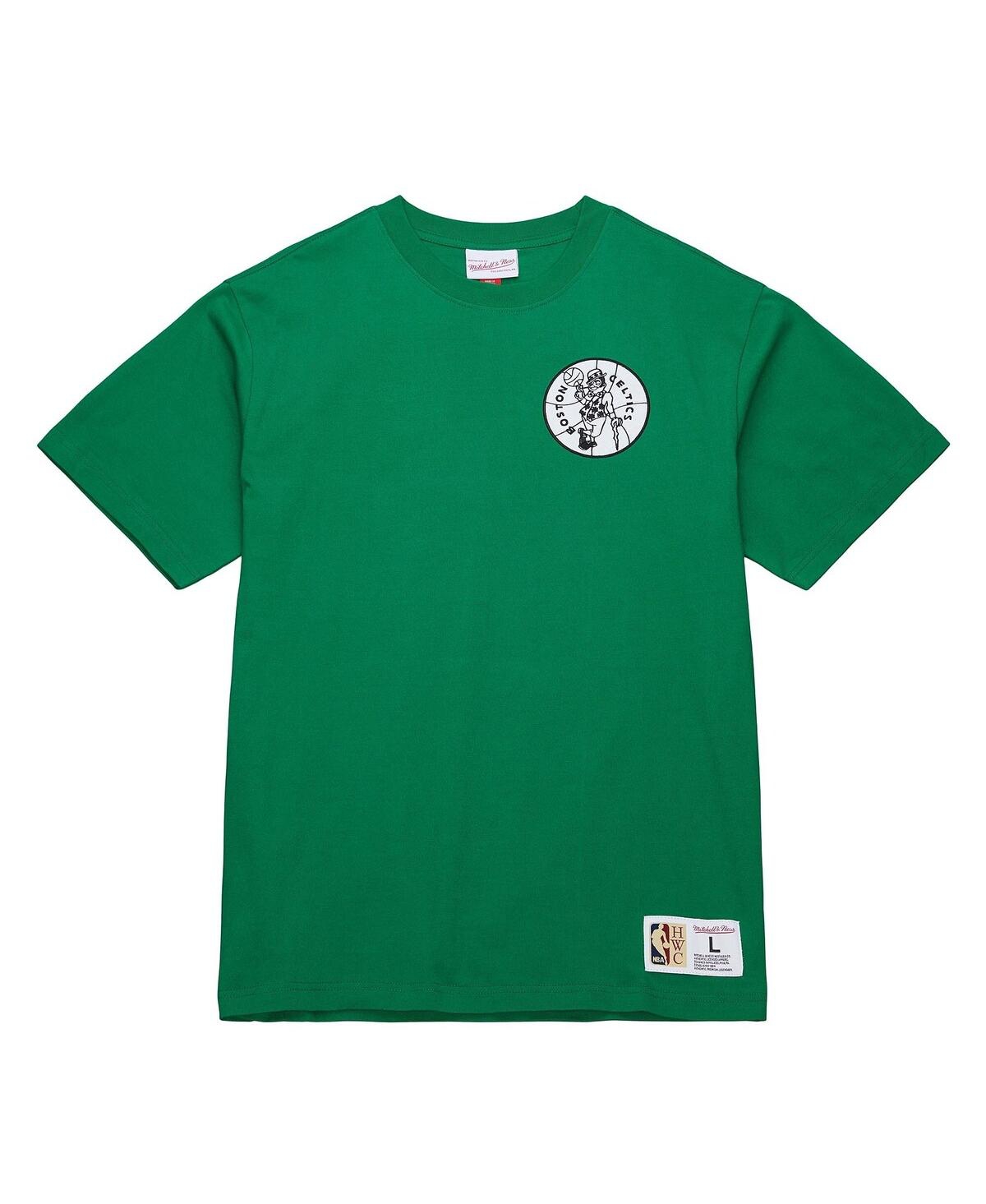 Mitchell & Ness Men's Larry Bird Kelly Green Boston Celtics Hardwood Classics Nba Legends T-shirt
