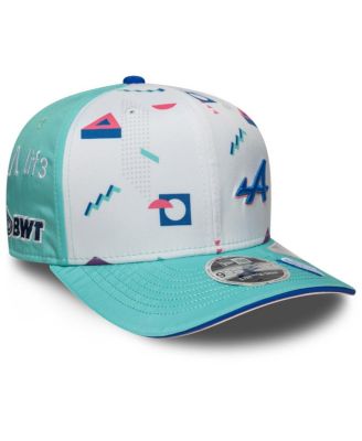 New Era - Men's Pierre Gasly White/Aqua Alpine 2025 Miami Grand Prix Driver Number 9SEVENTY Adjustable Hat