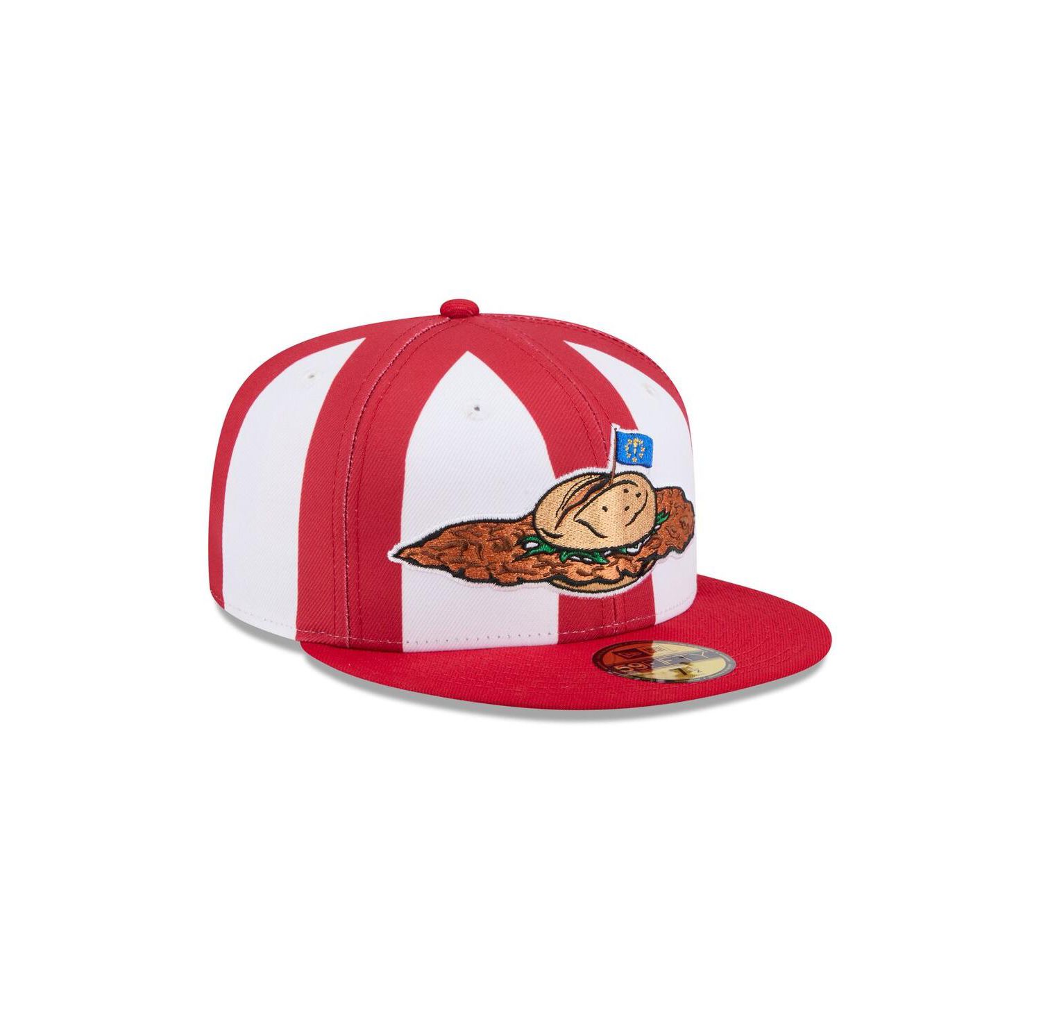Men's Red Fort Wayne Tin Caps Theme Nights 59FIFTY Fitted Hat