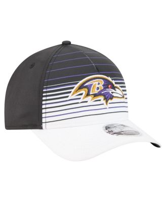 Men's White/Black Baltimore Ravens Adventure Gradient 9FORTY M-Crown A-Frame Adjustable Hat