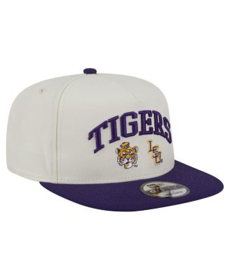 Men's White LSU Tigers Collegiate 9FIFTY A-Frame Snapback Hat