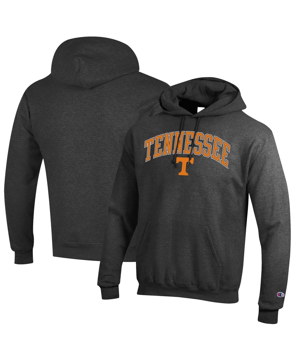 Champion Men's Tennessee Orange Tennessee Volunteers Arch Over Logo Pullover Hoodie - Charcoal