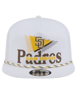 Men's White San Diego Padres Collide Golfer Snapback Hat
