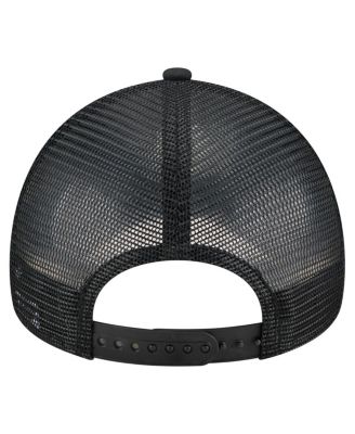 Men's Black Chicago Bears Bleached A-Frame 9FORTY Trucker Adjustable Hat