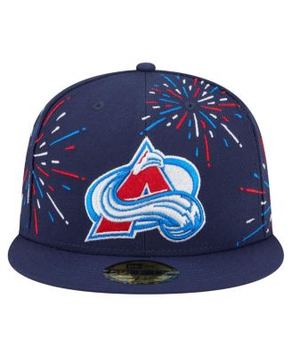 Men's Navy Colorado Avalanche Americana Fireworks 59FIFTY Fitted Hat
