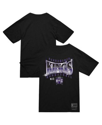 Mitchell & Ness - Men's  Black Sacramento Kings Worldwide Collection Glow Up T-Shirt