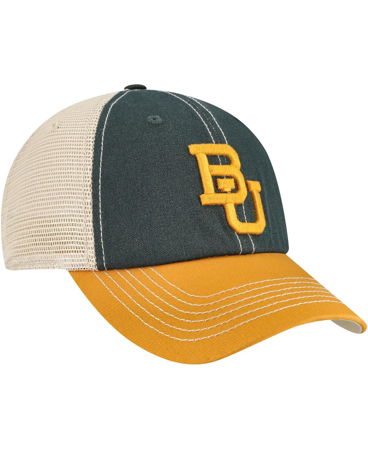 Top Of The World Men's Green/gold Baylor Bears Off Road Adjustable Trucker Hat
