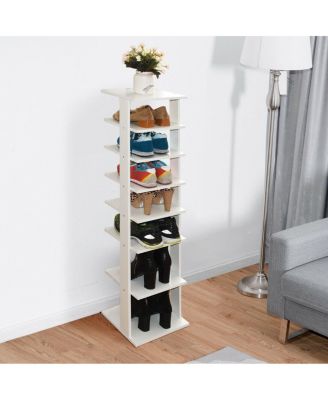 Wooden Shoes Storage Stand 7 Tiers Shoe Rack Organizer Multi-shoe Rack Shoebox