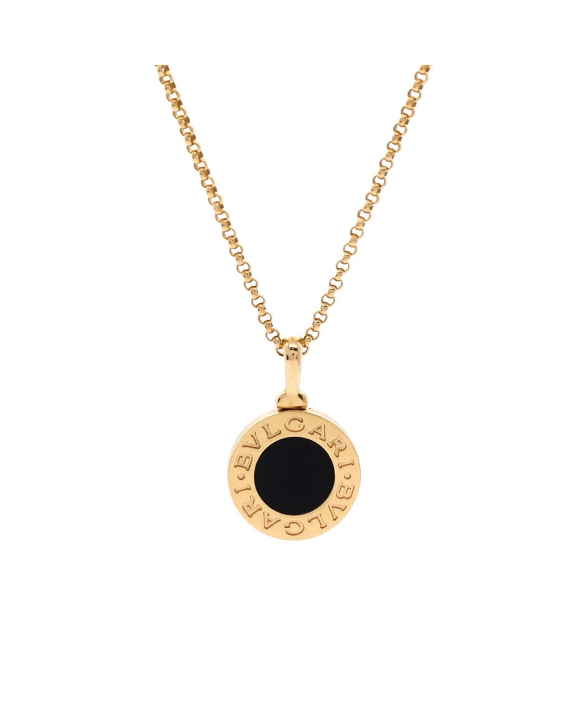 Bvlgari Bvlgari Pendant Necklace 18K Gold with Onyx - 18k gold