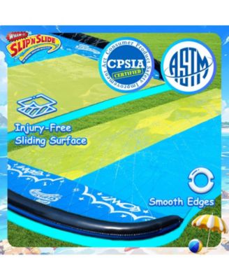 Slip N Slide Double Wave Rider 18ft with Boogie, for Kids 5-12 Years Summer Toys Easy Setup