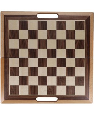 Folding Wood Travel Chess Set - 16 in. Board, 3 in. King