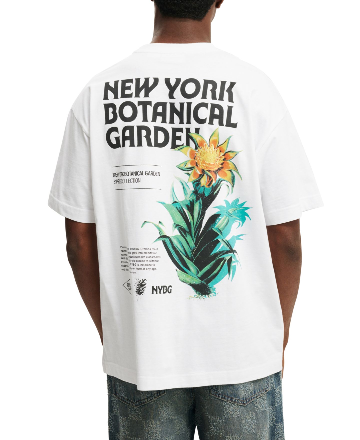 Мужская футболка Cotton On Box Fit New York License, цвет: Белый — фото 5