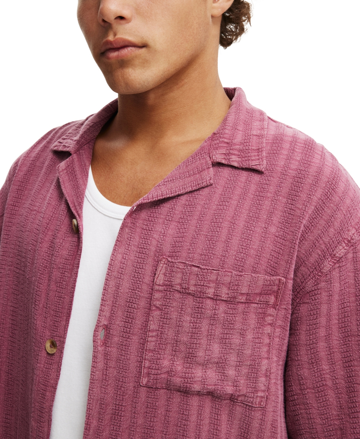 Shop Cotton On Men's Washed Box Fit Short Sleeve Shirt
