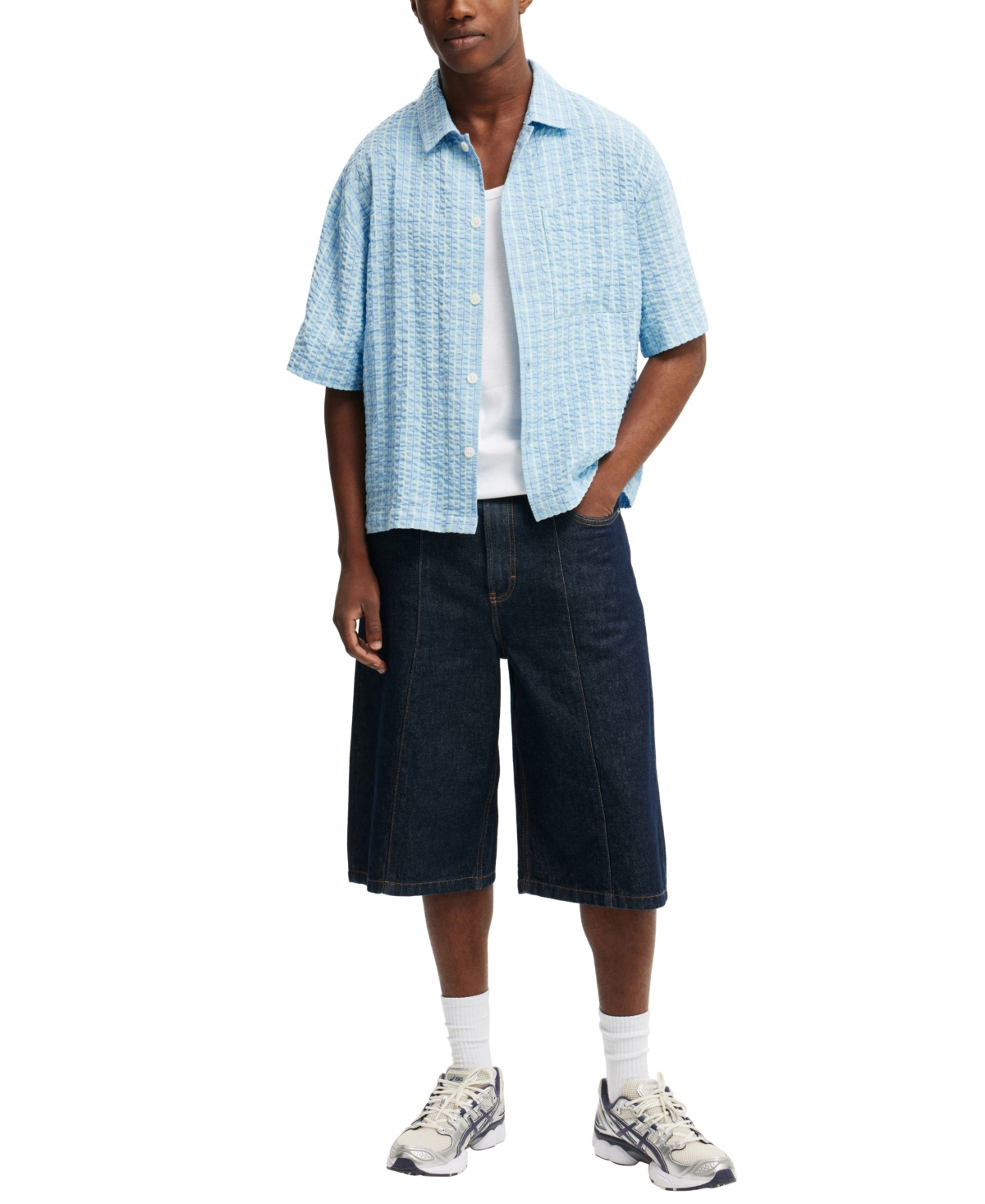 COTTON ON MEN'S VENTURA SHORT SLEEVE SHIRT 