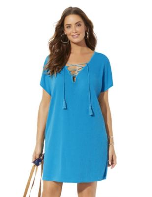Women's Esme Lace Up Cover Up Dress